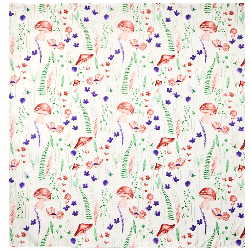 Spring Mushroom Shower Curtain, Bath Rug, Hand Towels, Valance or Hooks - Image 3