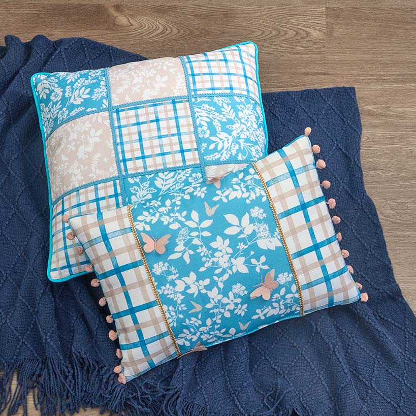 Spring Themed Embroidered Decorative Pillow - Image 4