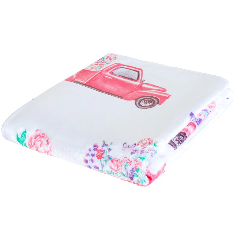 Spring Truck 50"x60" Fleece Plush Throw - Image 3