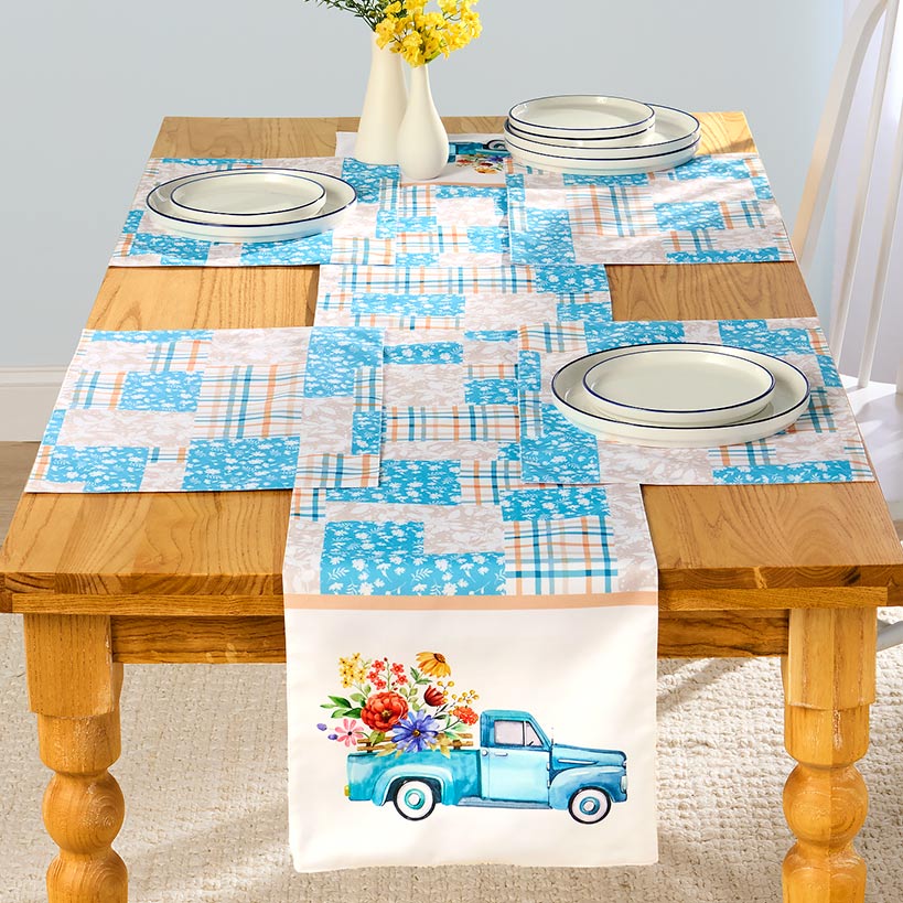 Spring Truck Table Runner - Image 3