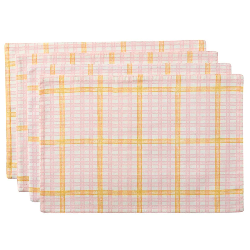 Springtime Plaid Set of 4 Placemats or Runner - Image 4