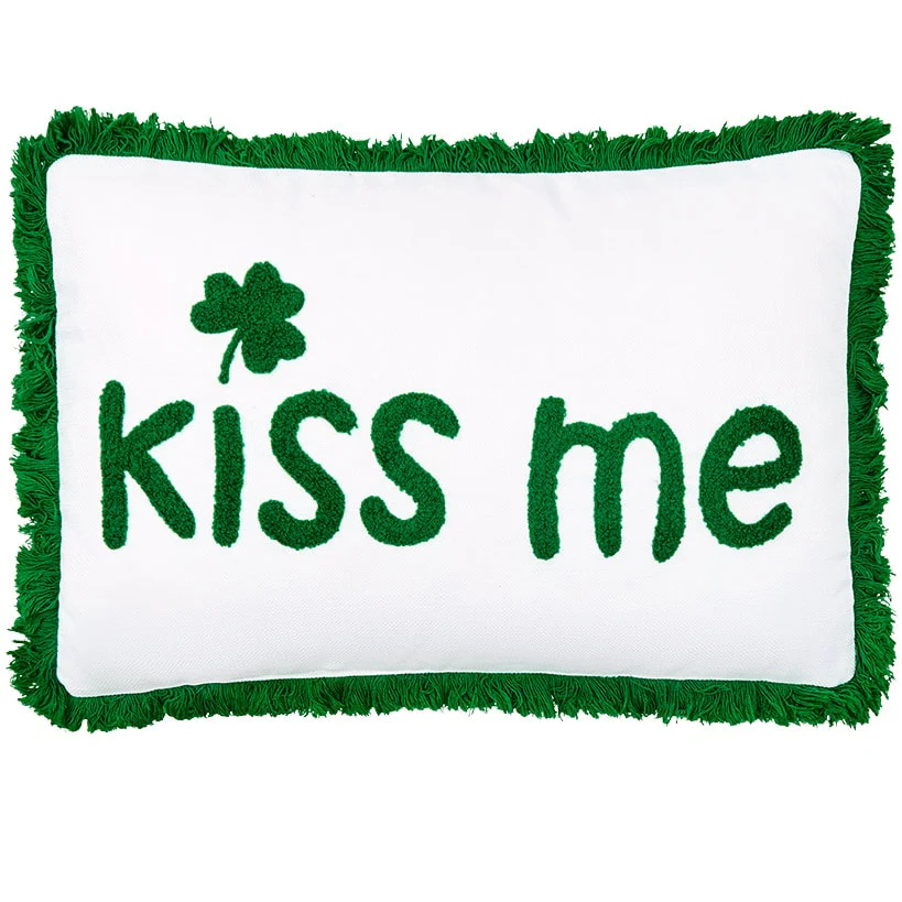 St. Patrick's Day Embroidered Decorative Pillow - Image 2