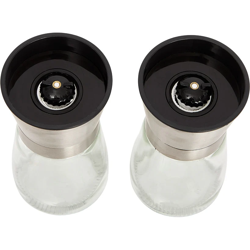 Stainless Steel Salt and Pepper Grinder Set Refillable - Image 2