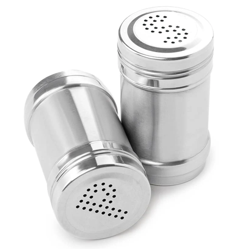 Stainless Steel Salt & Pepper Shakers - Image 3