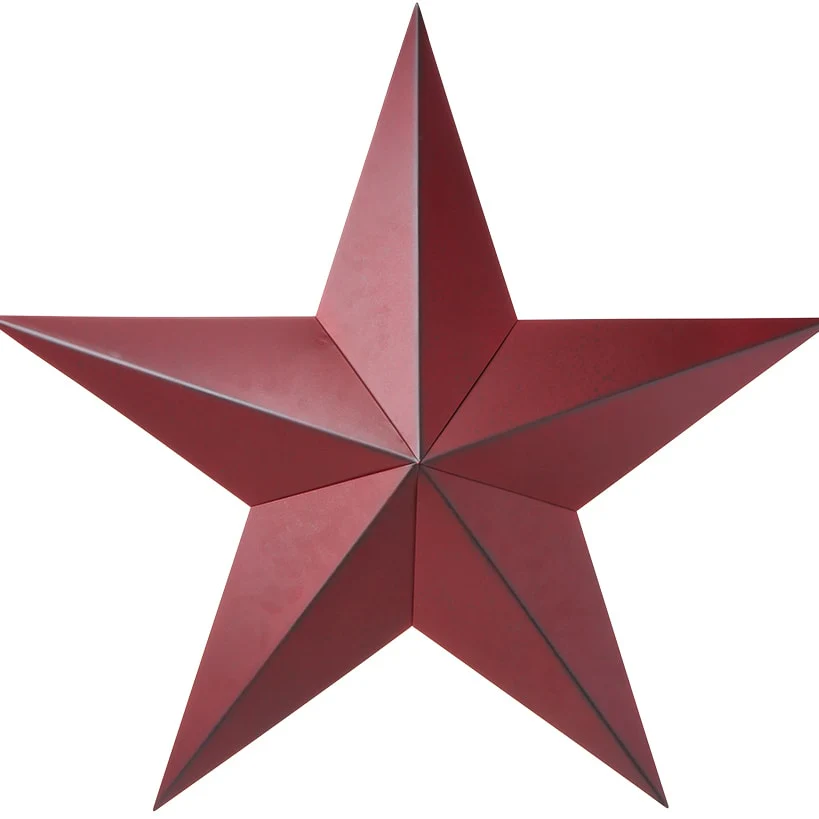 Star Metal Wall Decor Dimensional Red - Image 2