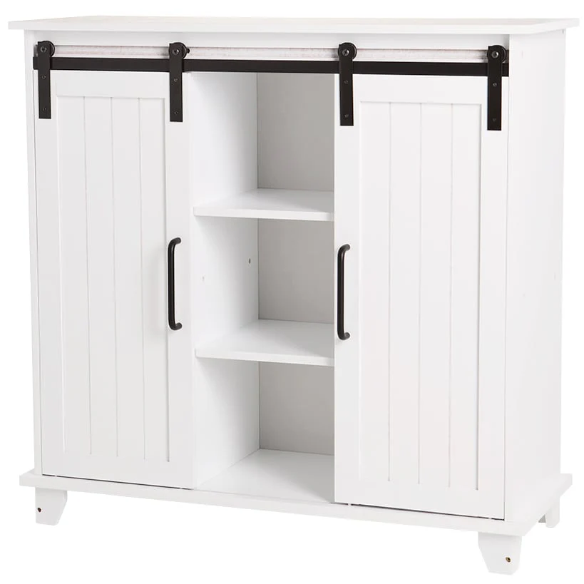 Storage Cabinet With Sliding Barn Style Door - Image 5