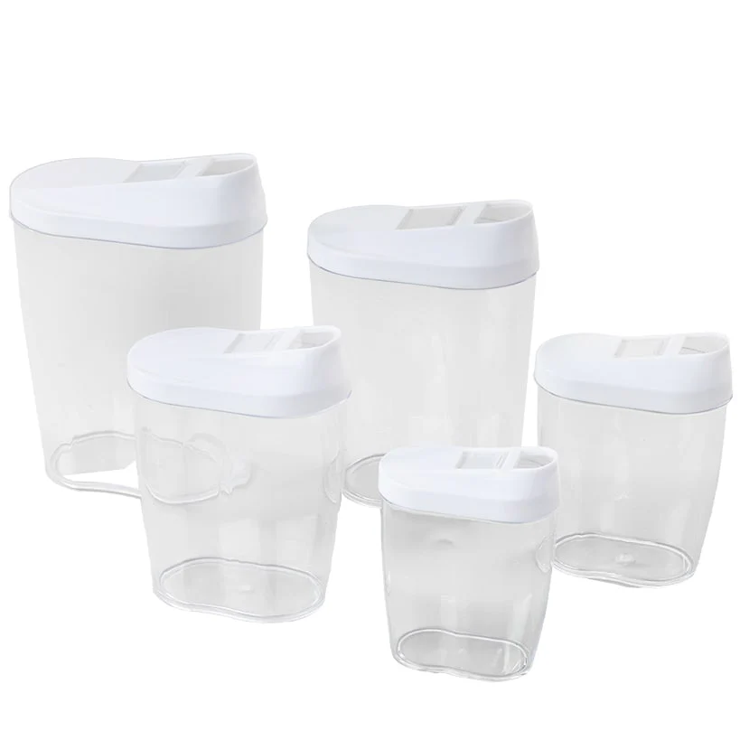 Store and Pour Clear Food Containers - Set of 5 - Image 3