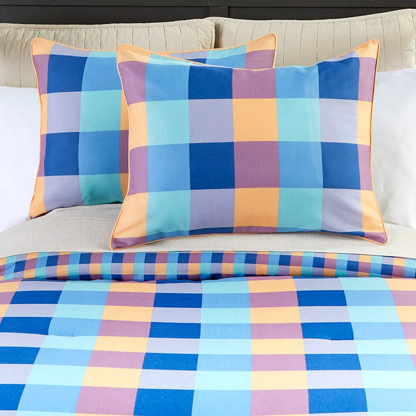 Summer Buffalo Plaid Reversible Comforter Set or Accent Pillow - Image 4