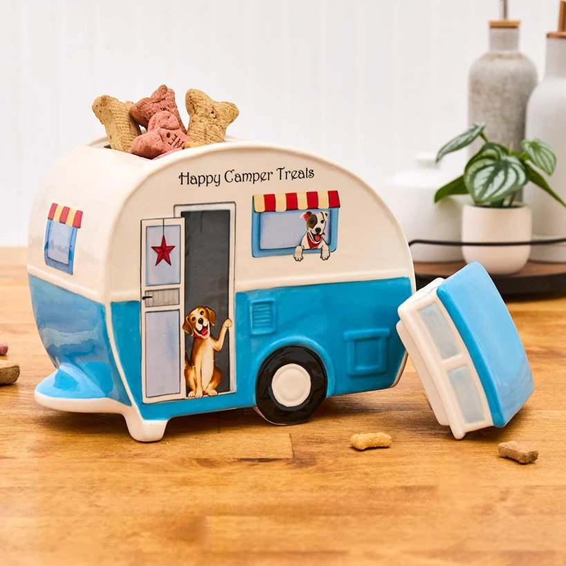 Tail-Wagging Dog Tabletop Collection - Cookie Jar or Salt and Pepper - Image 2