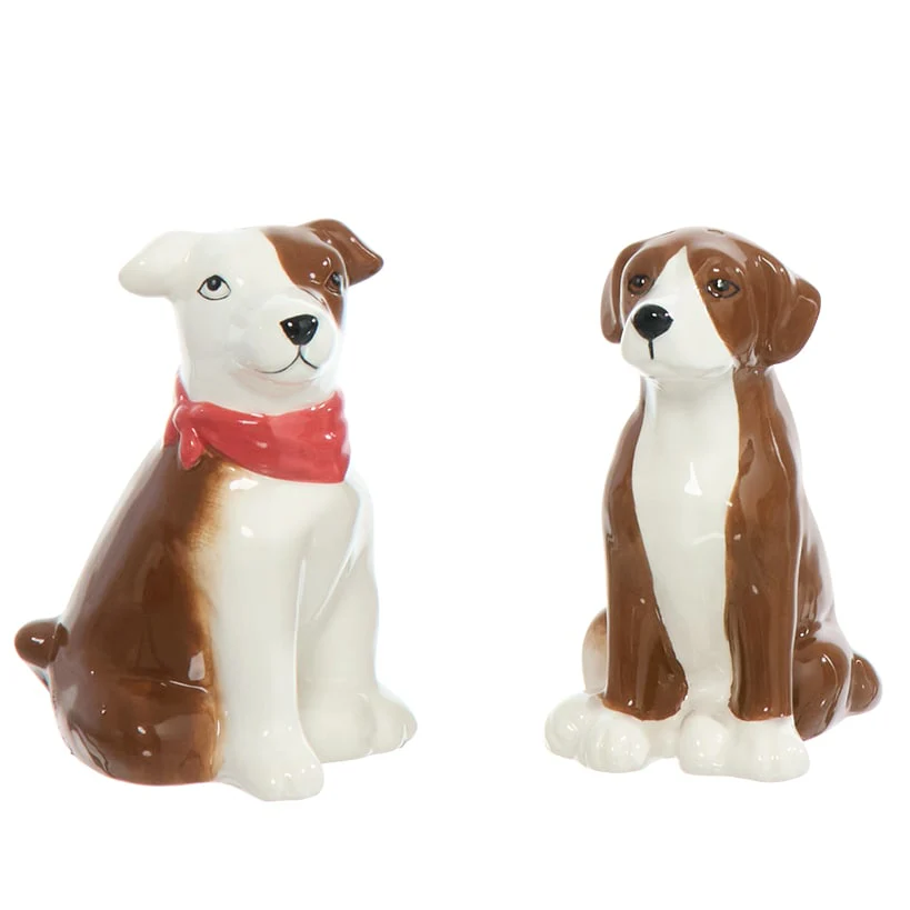 Tail-Wagging Dog Tabletop Collection - Cookie Jar or Salt and Pepper - Image 5