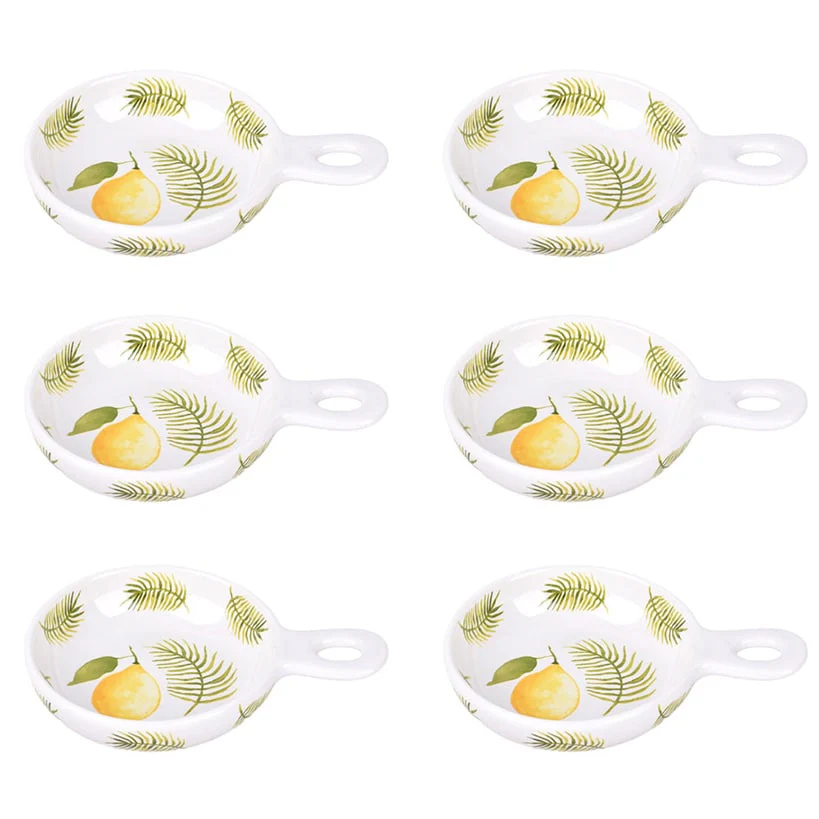 Temp-tations® Skillet-Shaped Ceramic Dip Bowls - Set of 6 - Image 5