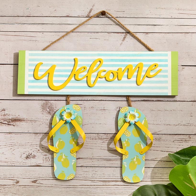 Themed Flip Flop Welcome Signs - Image 4