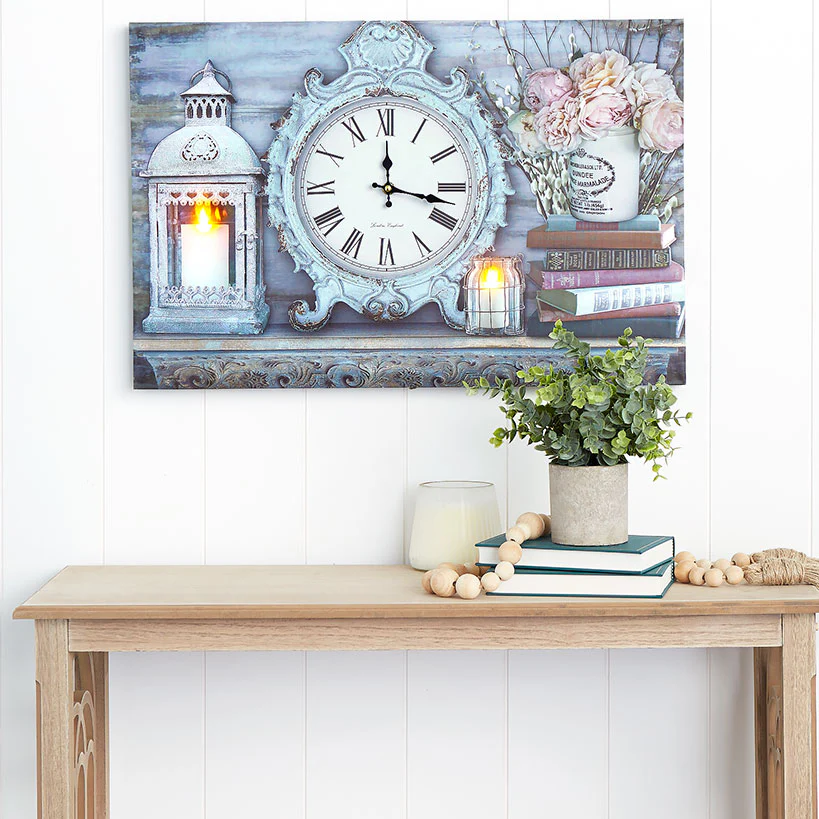 Themed Lighted Clock Wall Art - Image 4