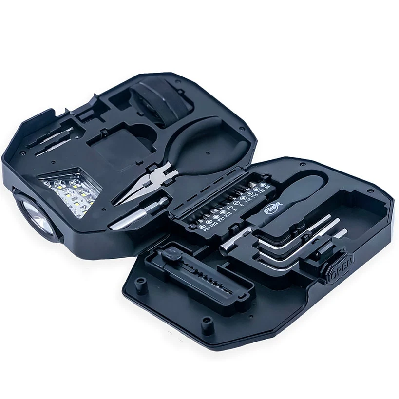Tool Case With 24 PC. Tool Set And COB LED Work Light And Headlamp - Image 4
