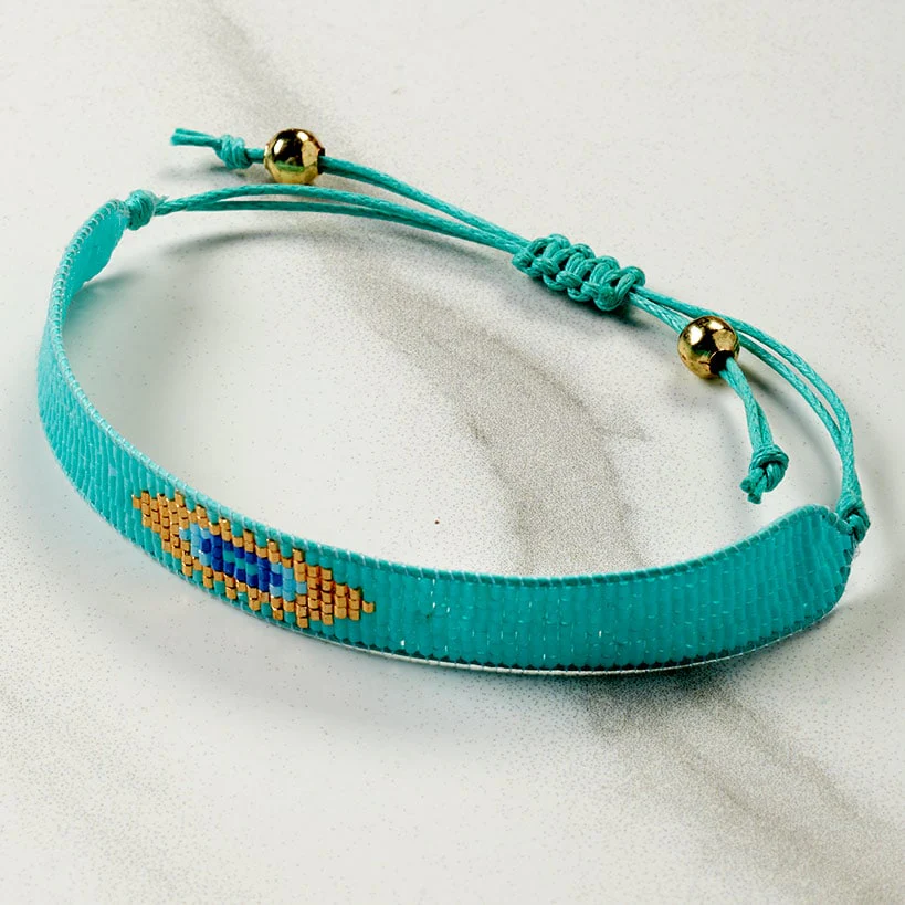 Turquoise Fringe Beaded Jewelry - Image 8