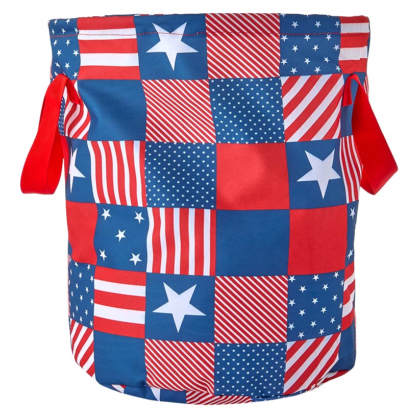 United States of Plaid American Flag Laundry Hamper - Image 5