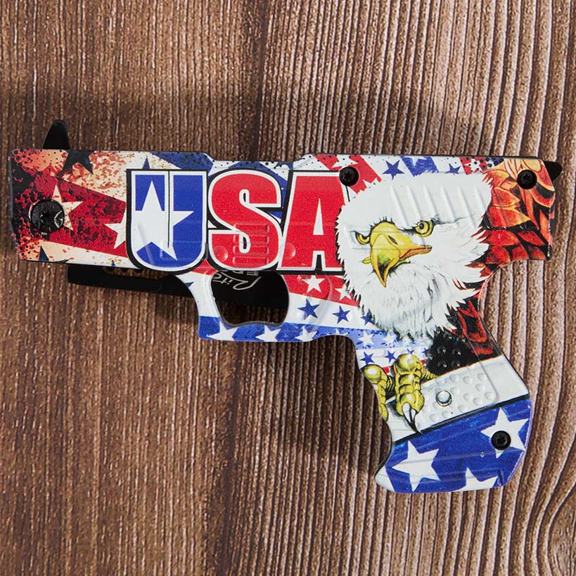 USA Eagle Gun Liner Lock Knife - Image 6