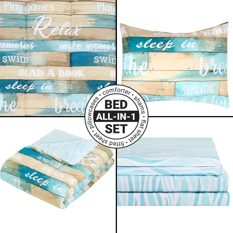 Vacation Rules Queen or King Complete Comforter Set - Image 6