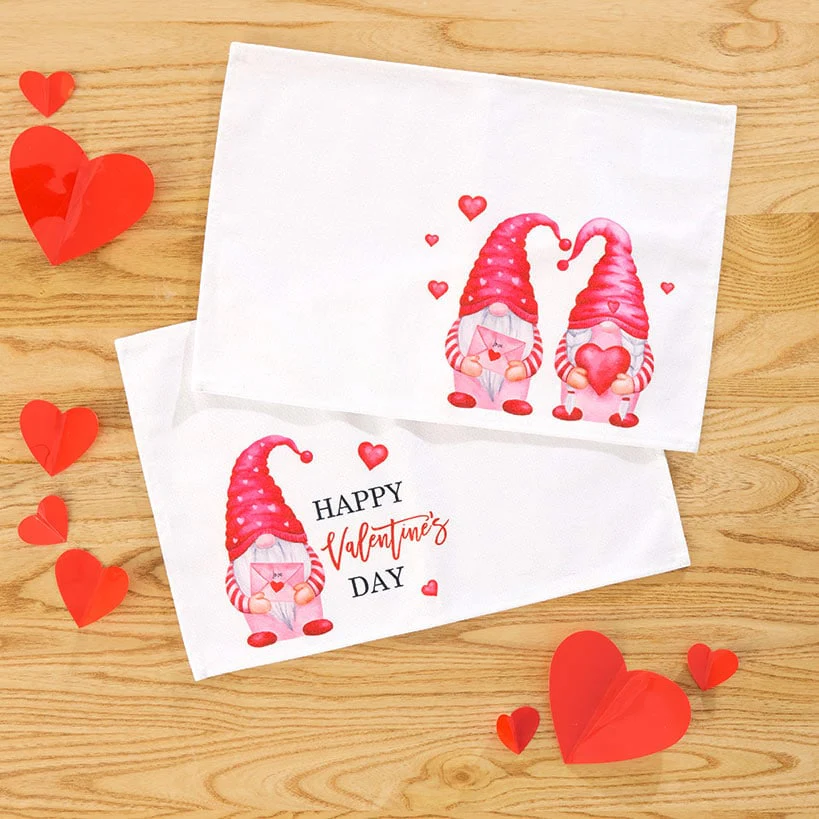 Valentine's Day Whimsical Gnome Printed Tabletop Collection - Image 3
