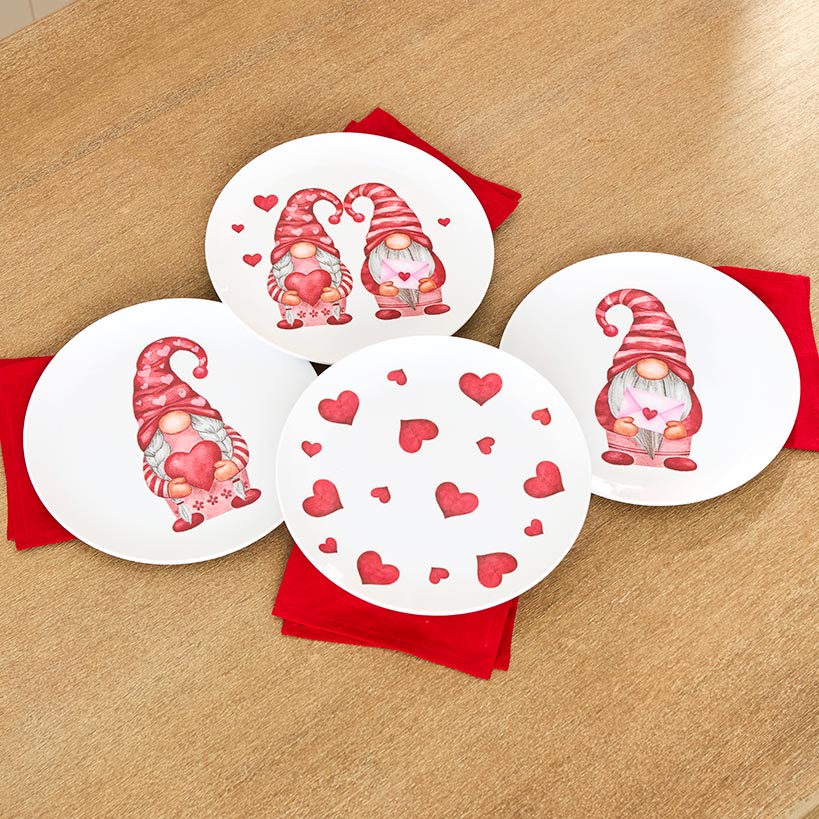 Valentine's Day Whimsical Gnome Printed Tabletop Collection - Image 4