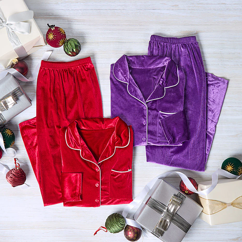 Velour Women's Pajama 2-Pc Set - Image 2