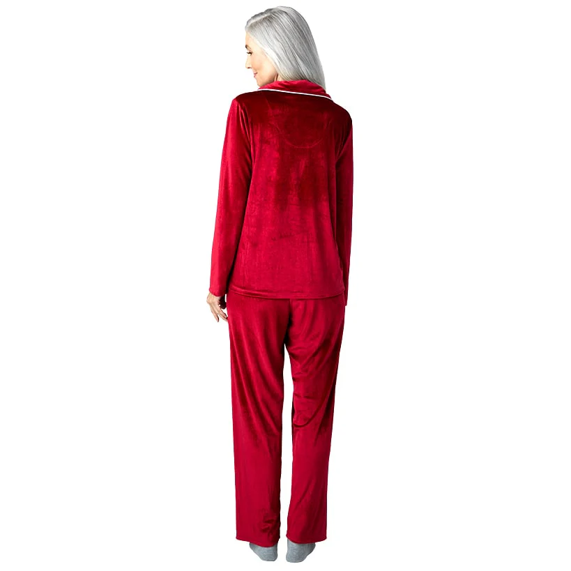 Velour Women's Pajama 2-Pc Set - Image 3