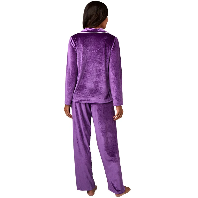 Velour Women's Pajama 2-Pc Set - Image 6