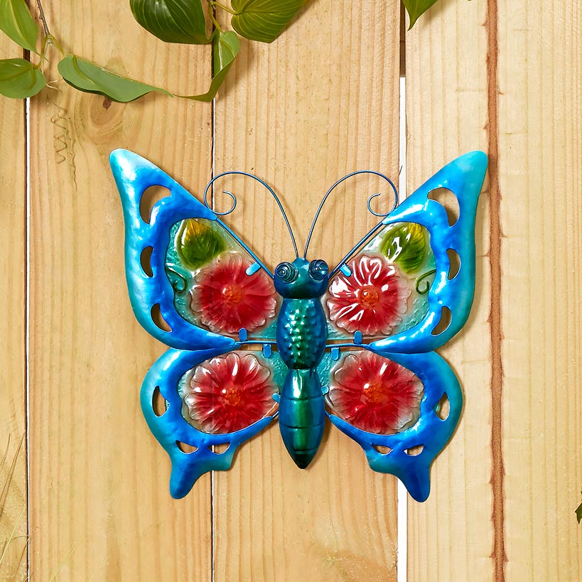 Vibrant Butterfly Or Dragonfly Garden Wall Hanging - Image 2