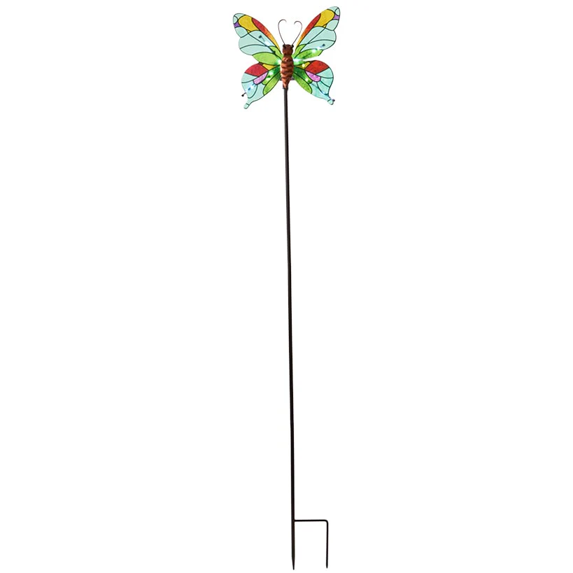 Vibrant Solar Glass Garden Stake - Image 2