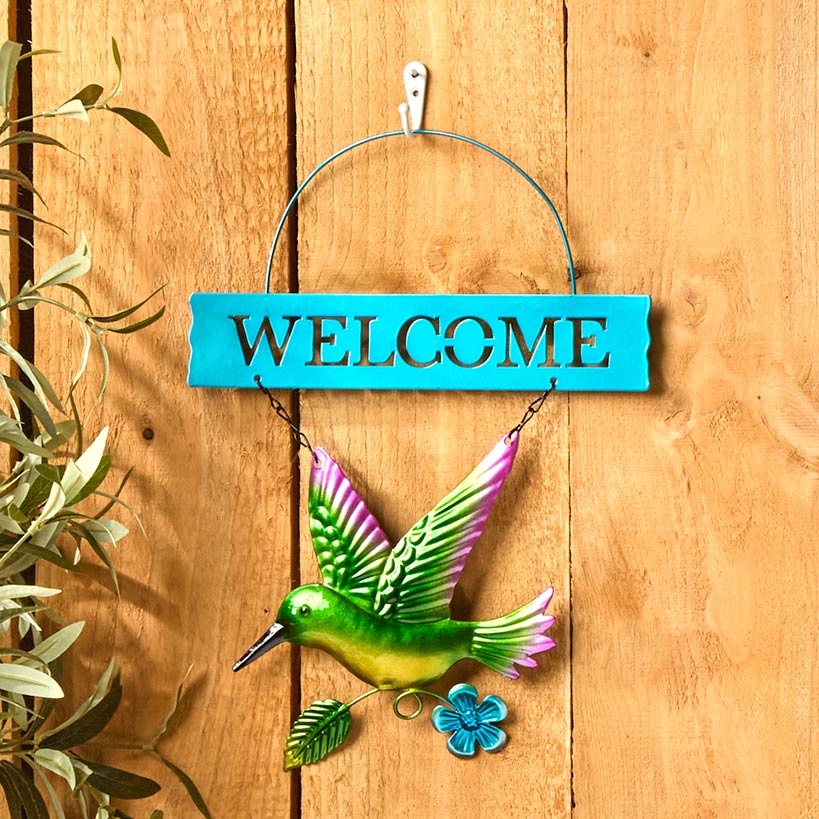Vibrant Spring Welcome Sign Metal Wall Decor - Image 3