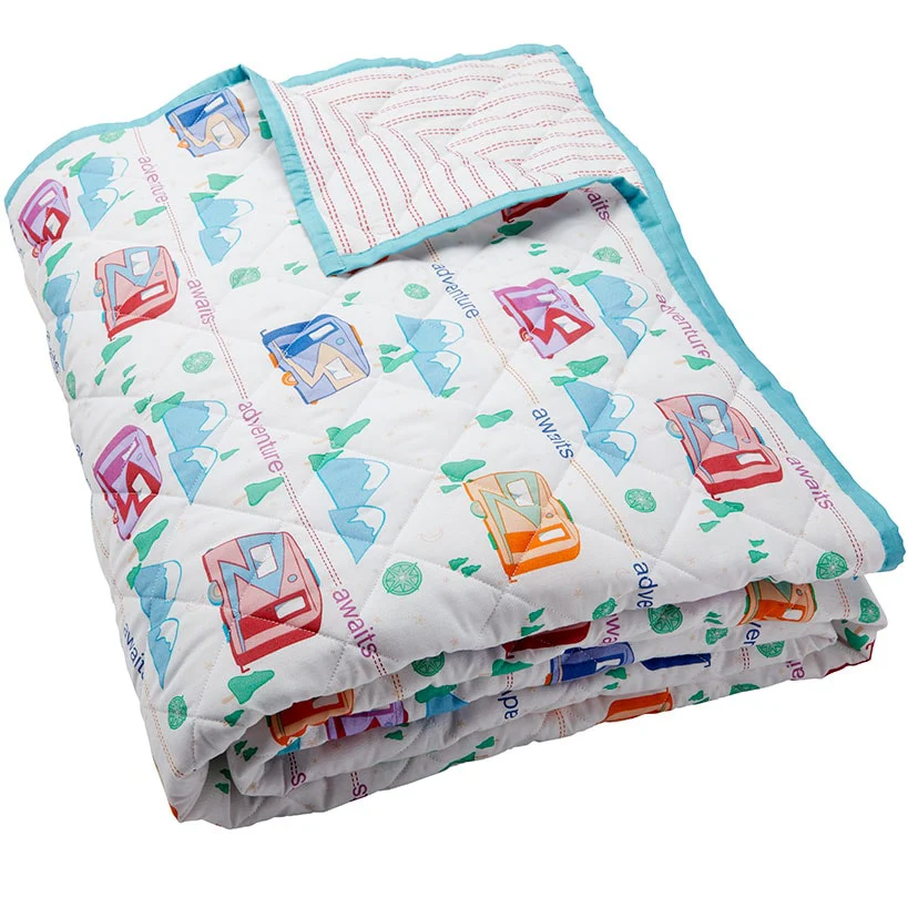 Vintage Camper Reversible Quilt, Sham, or Accent Pillow - Image 8