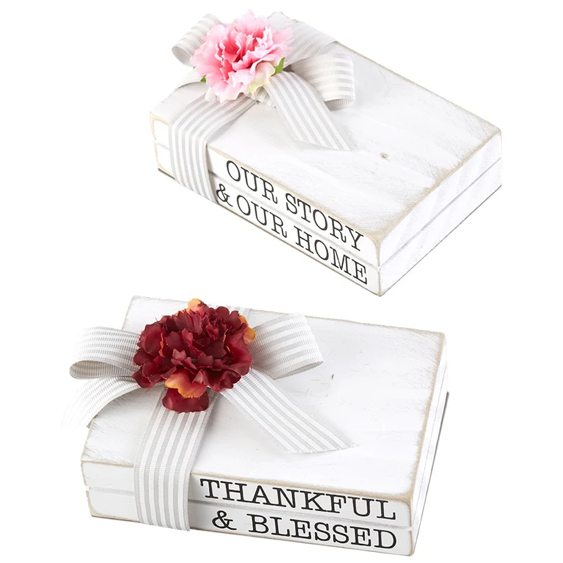 Set of 2 Vintage Book Decor Accents - Image 4