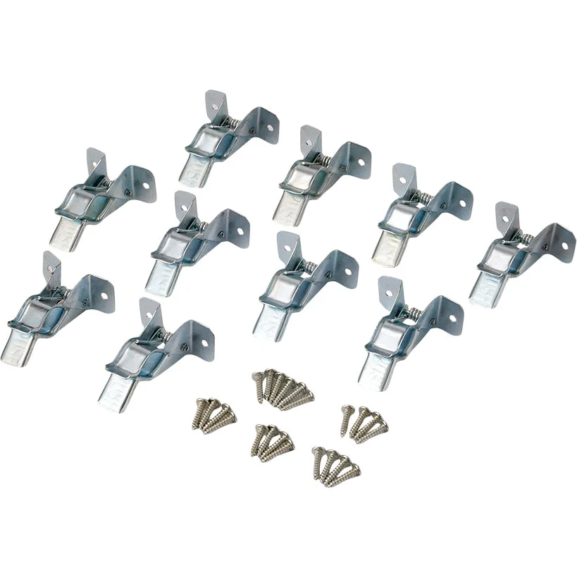 Wall Clamps Set Of 10 Spring Grip For Brooms Mops Rakes Organization - Image 4