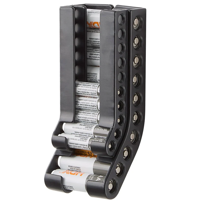 Wall Mounted Battery Organizer Storage Case - AA or AAA - Image 2