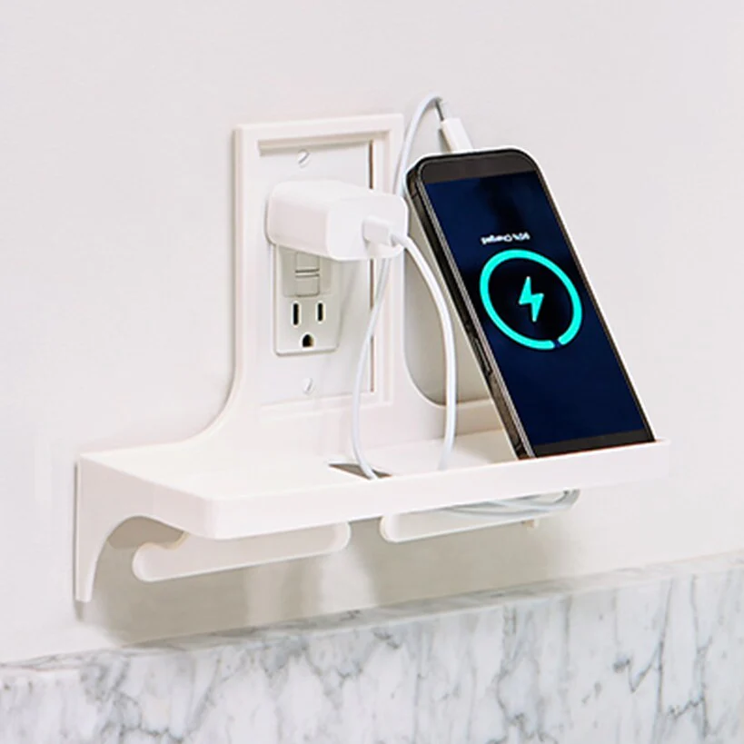 Wall Outlet Cover Storage Shelf - Kitchen or Bathroom - Image 3