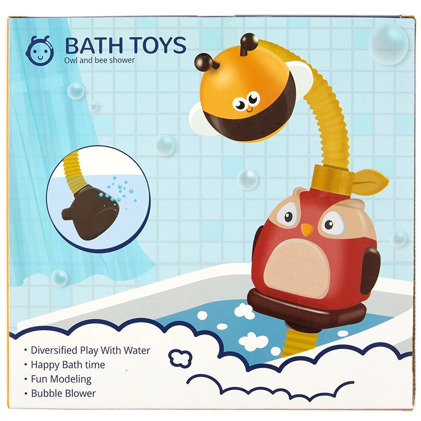 Water Pump Bath Toy-Bee and Owl - Image 2
