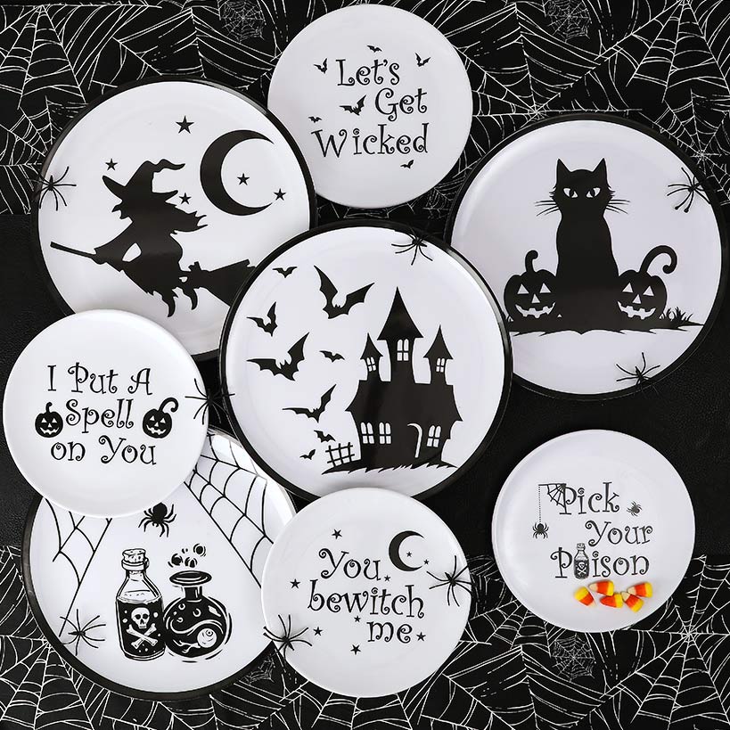 Whimsical Halloween Salad Plates-Set of 4 - Image 4