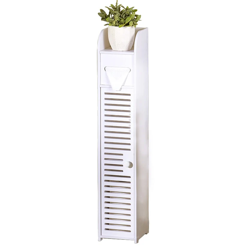White Bathroom Storage Cabinet - Image 2