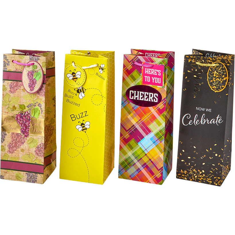 Wine Gift Bag Set - 4-Pk. - Image 3