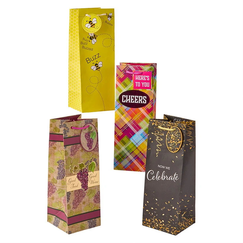 Wine Gift Bag Set - 4-Pk. - Image 4