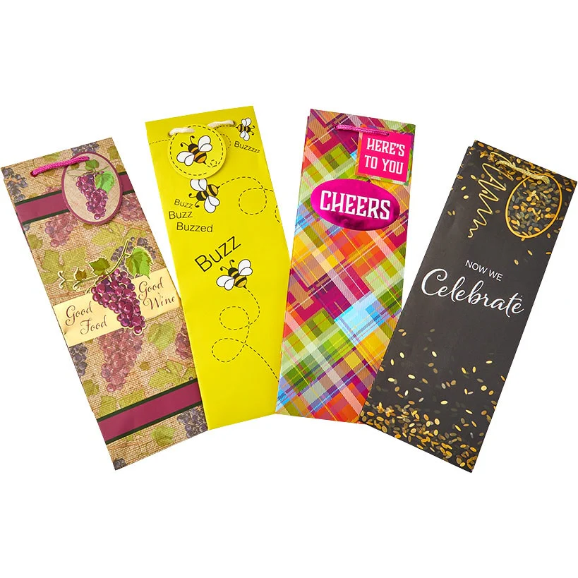 Wine Gift Bag Set - 4-Pk. - Image 5