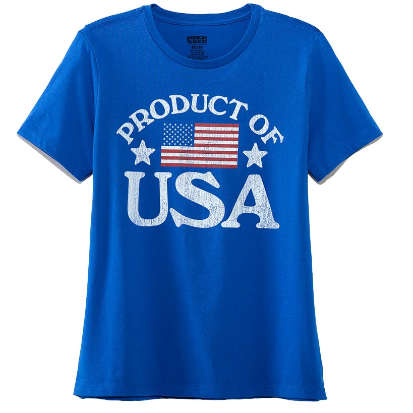 Women's Americana Short Sleeve Graphic T-Shirt - Image 3