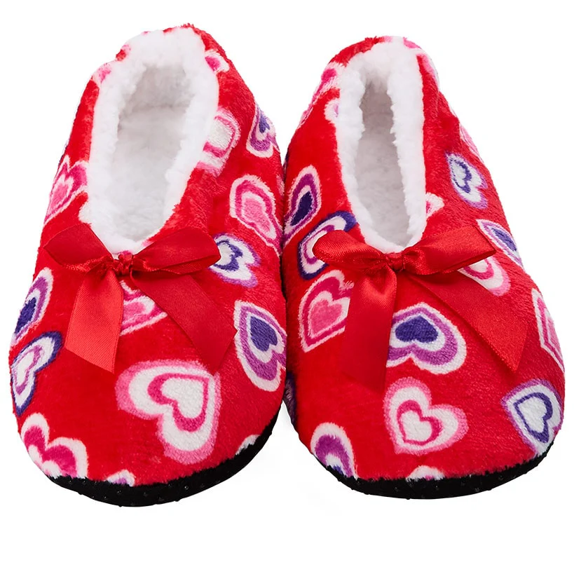 Women's Cozy Pull-On Slipper Socks with Grippers - Set of 2 - Image 2