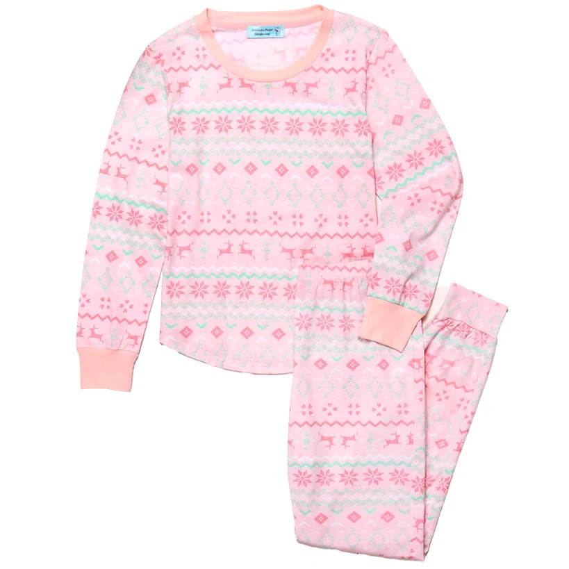 Women's Fair Isle Knit Pajama Set - Image 4
