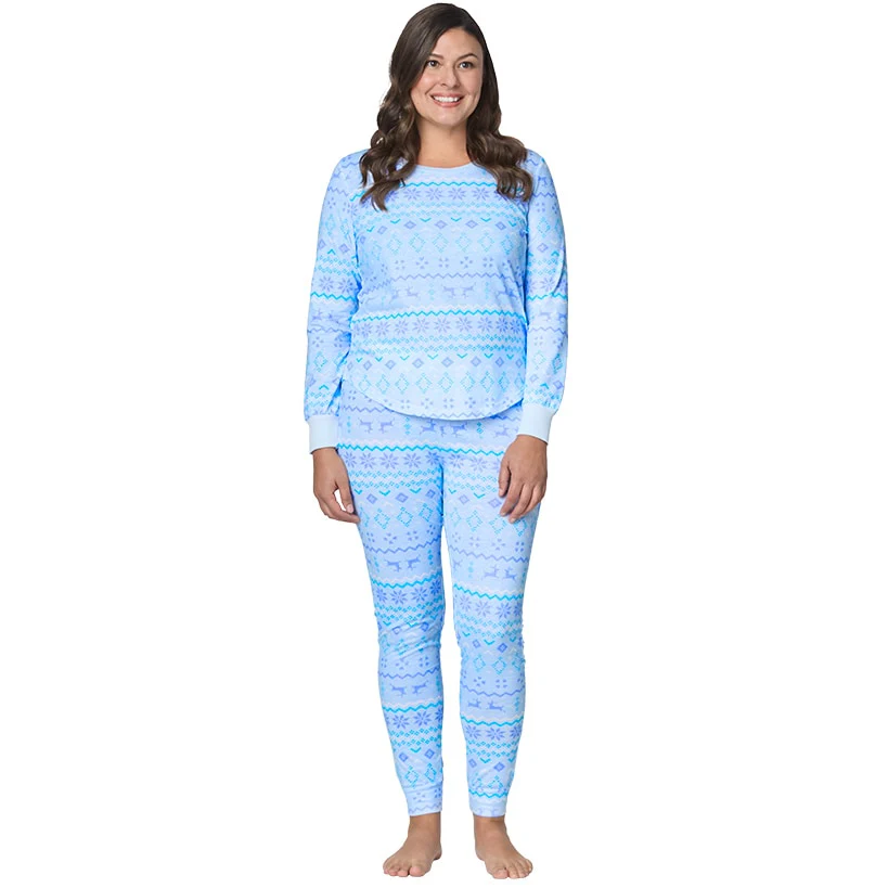 Women's Fair Isle Knit Pajama Set - Image 6