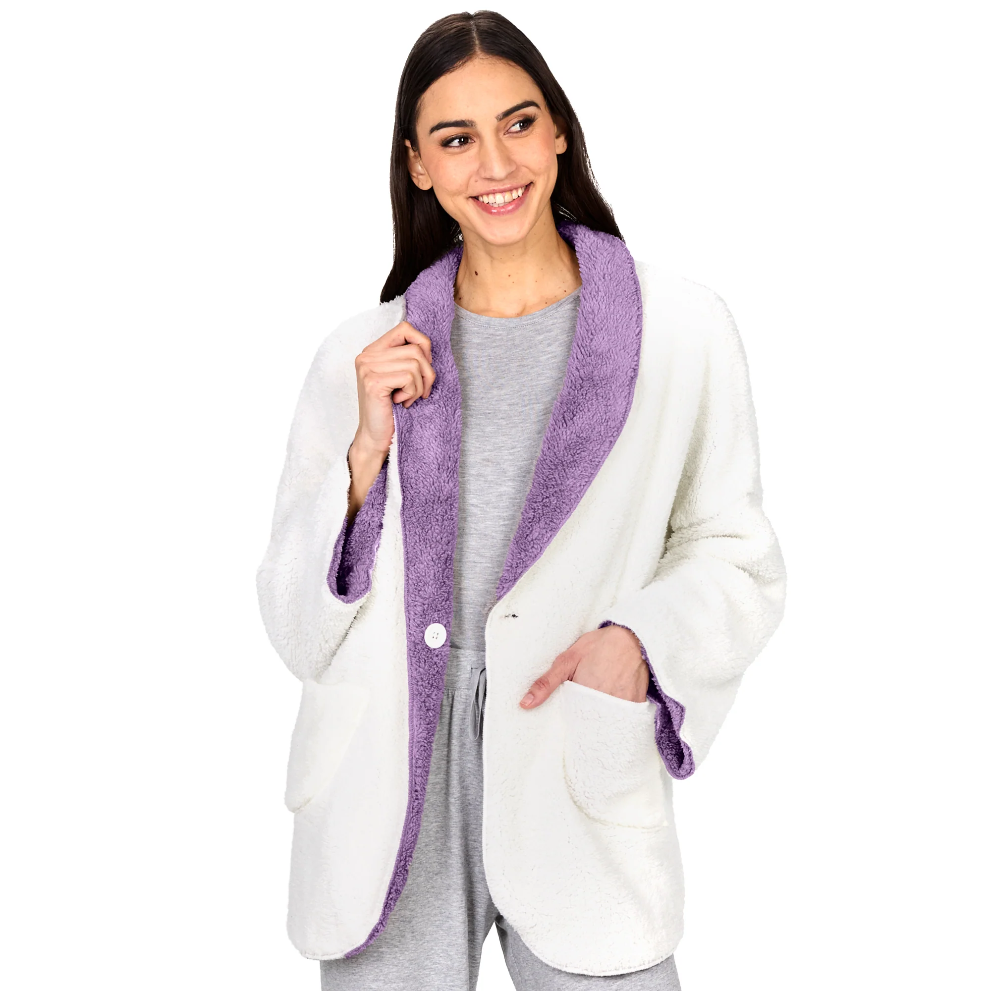 Women's Fleece Reversible Jacket - Image 16
