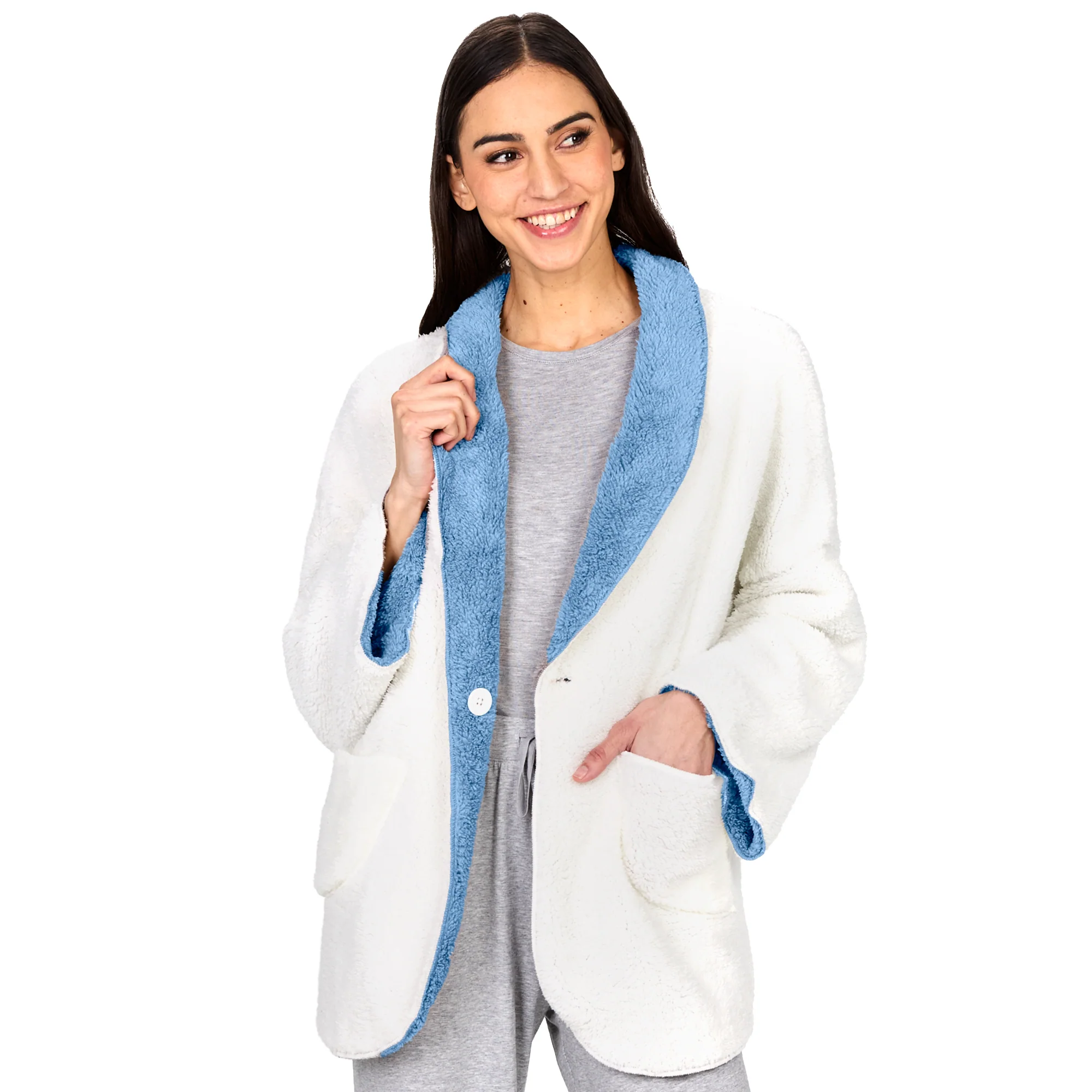 Women's Fleece Reversible Jacket - Image 9