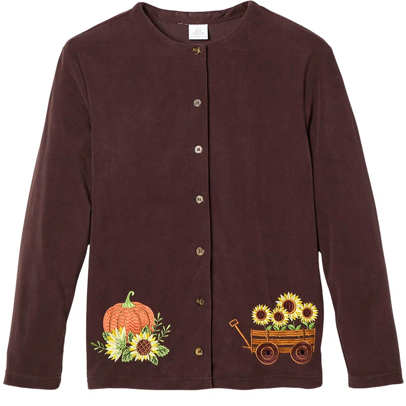 Women's Harvest Button Down Cardigan Sweater - Image 4