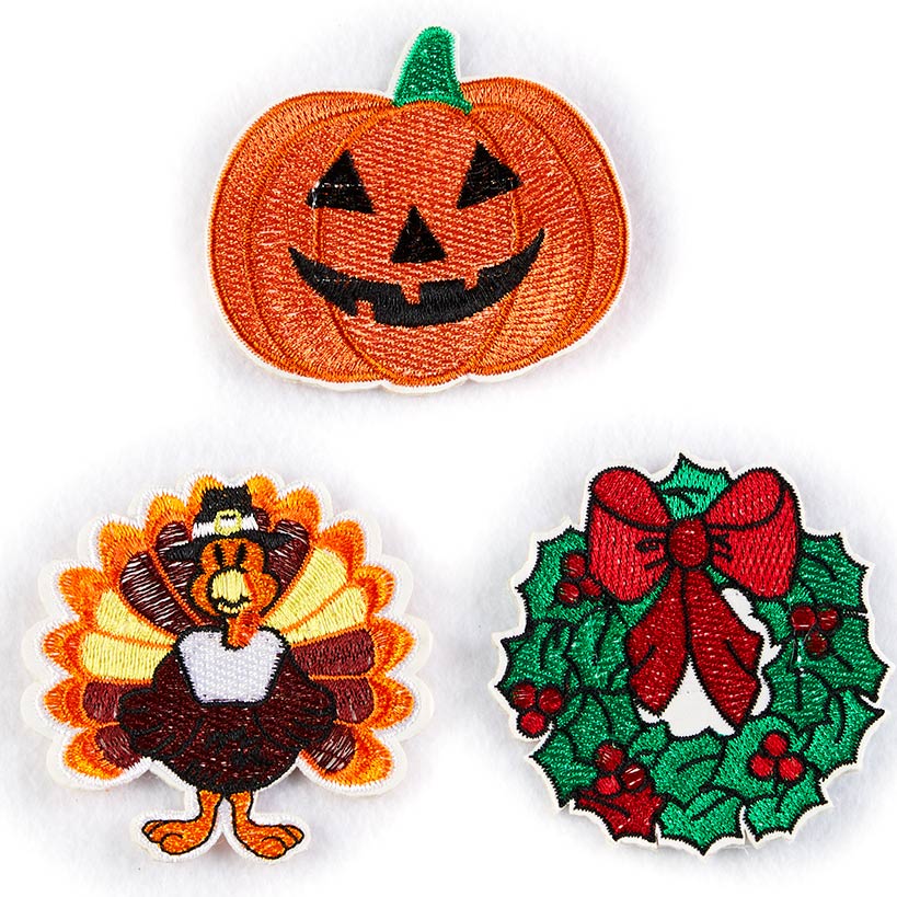 Women's Holiday Top with Interchangeable Patches - Image 3