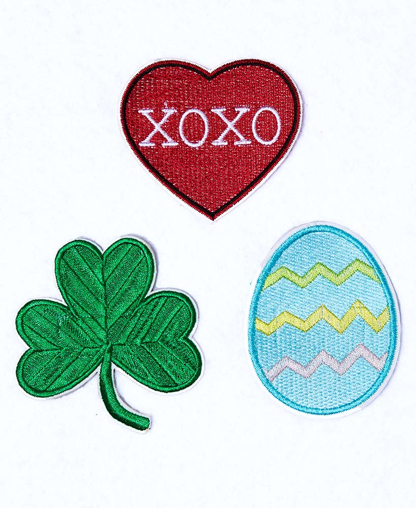 Women's Holiday Top with Interchangeable Patches - Image 6